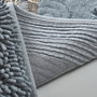 Mijölnir Juego de alfombras de baño de 2 piezas, gris